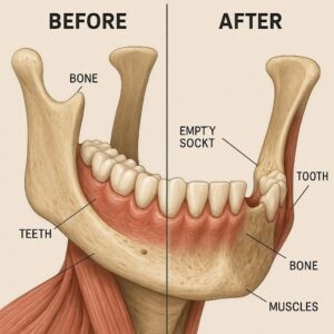 Does Tooth Extraction Affect Jawline?