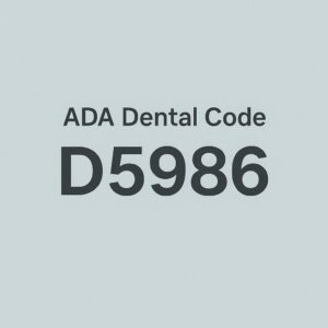 ADA Code for Custom Fluoride Trays