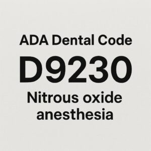 ADA Code for Nitrous Oxide Anesthesia