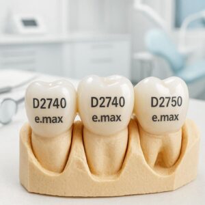 ADA Codes for EMAX Crowns