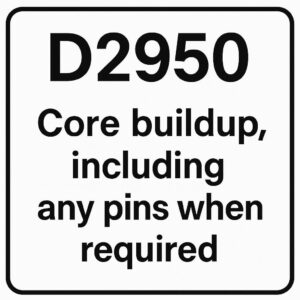 ADA Dental Code for Core Build Up