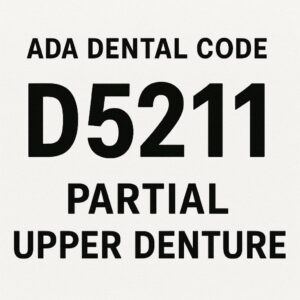 ADA Dental Code for a Partial Upper Denture