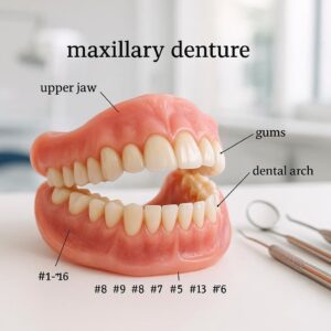 Dental Code for Maxillary Denture