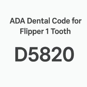 ADA Dental Code for Flipper 1 Tooth