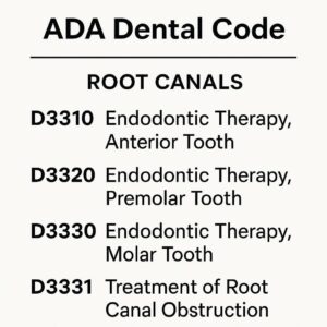 ADA Dental Code for Root Canals