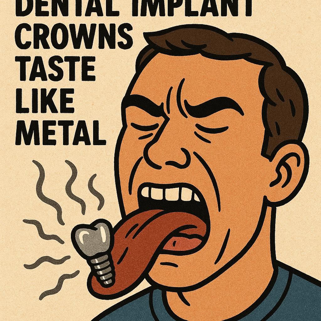 Dental Implant Crowns Taste Like Metal
