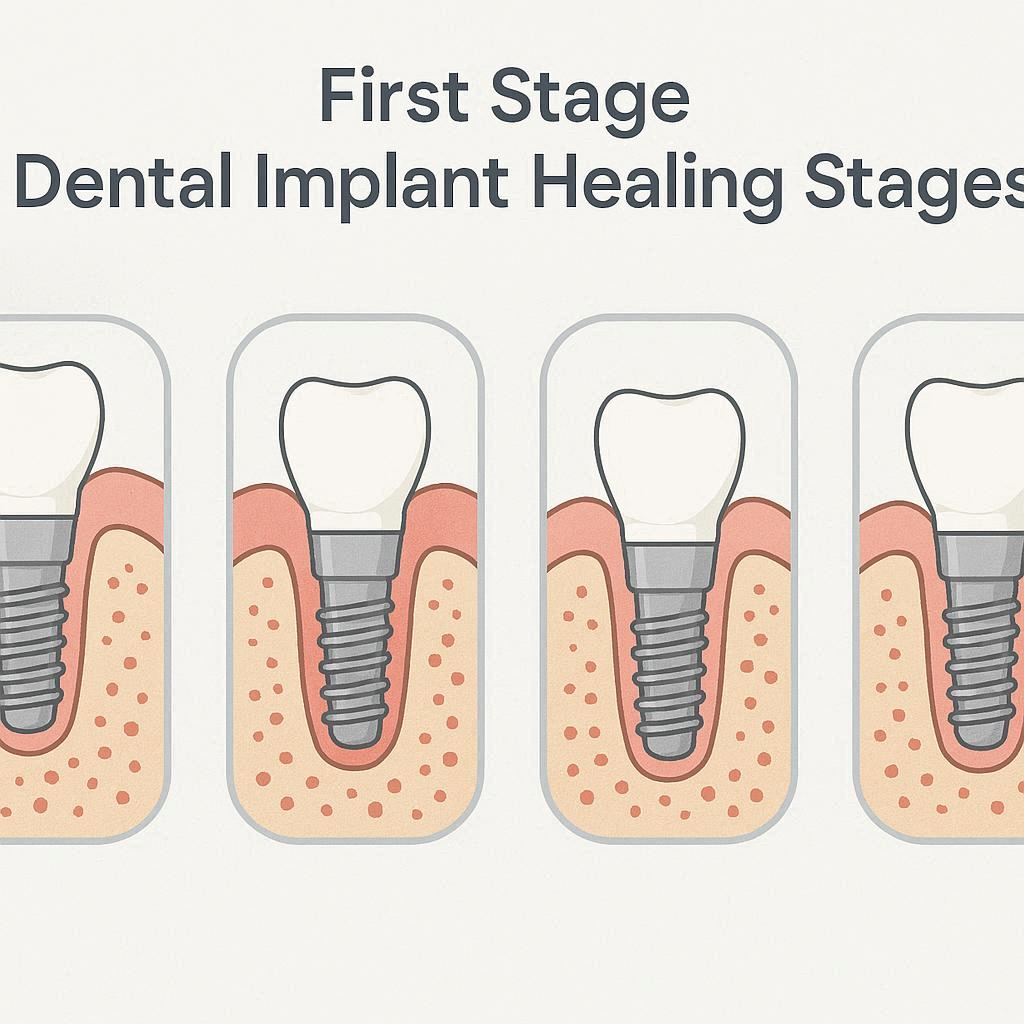 First Stage Dental Implant Healing Stages