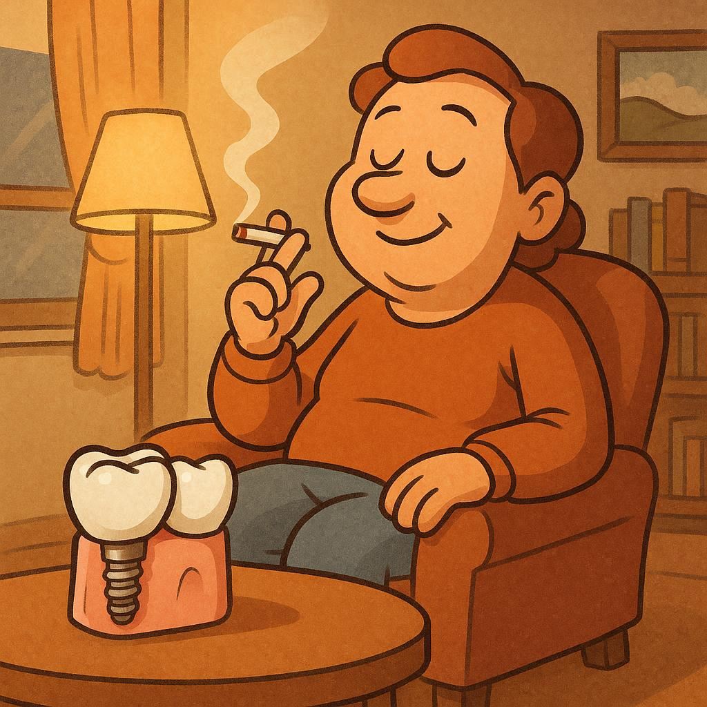 Light Smoking After Dental Implant