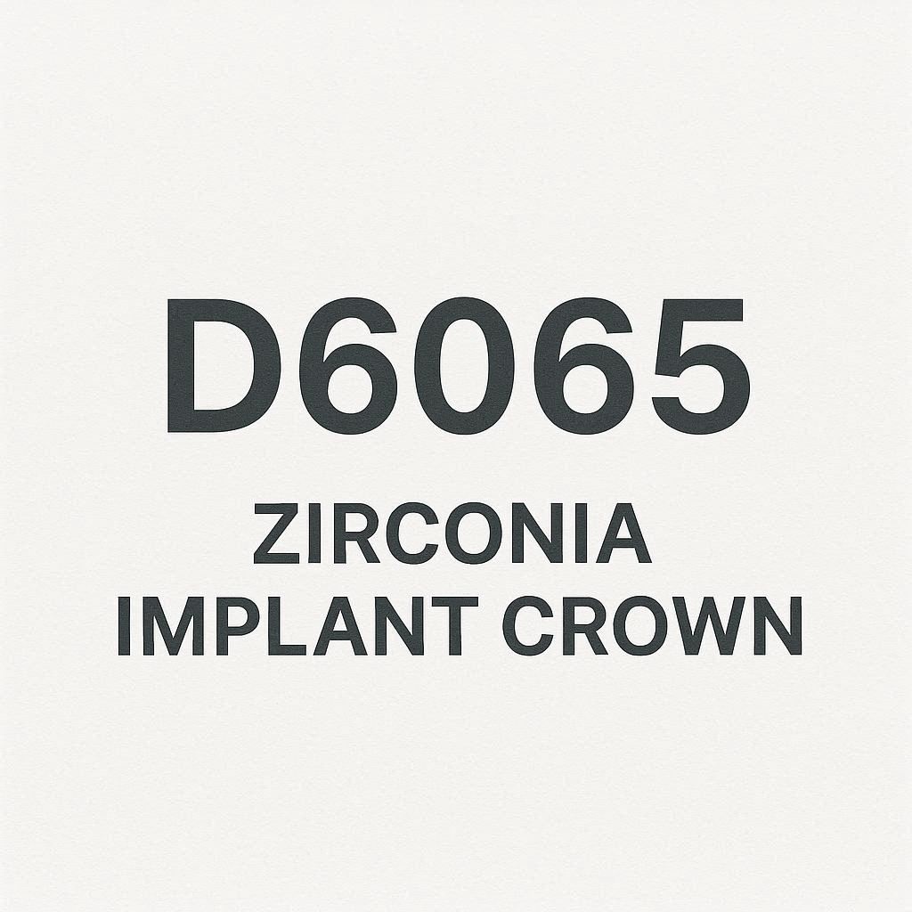 ada dental code for zirconia implant crown