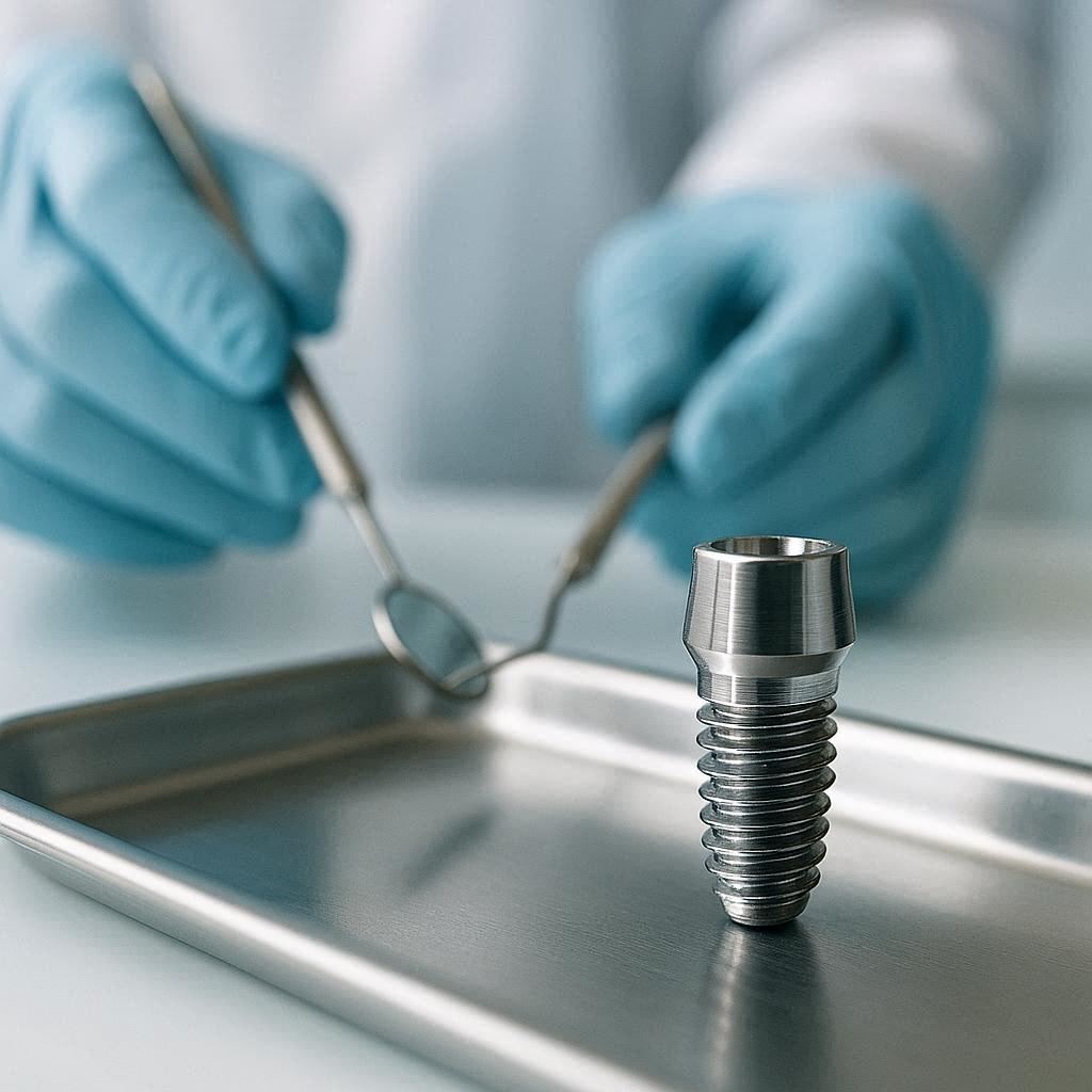 dental implant screw fell out what to do