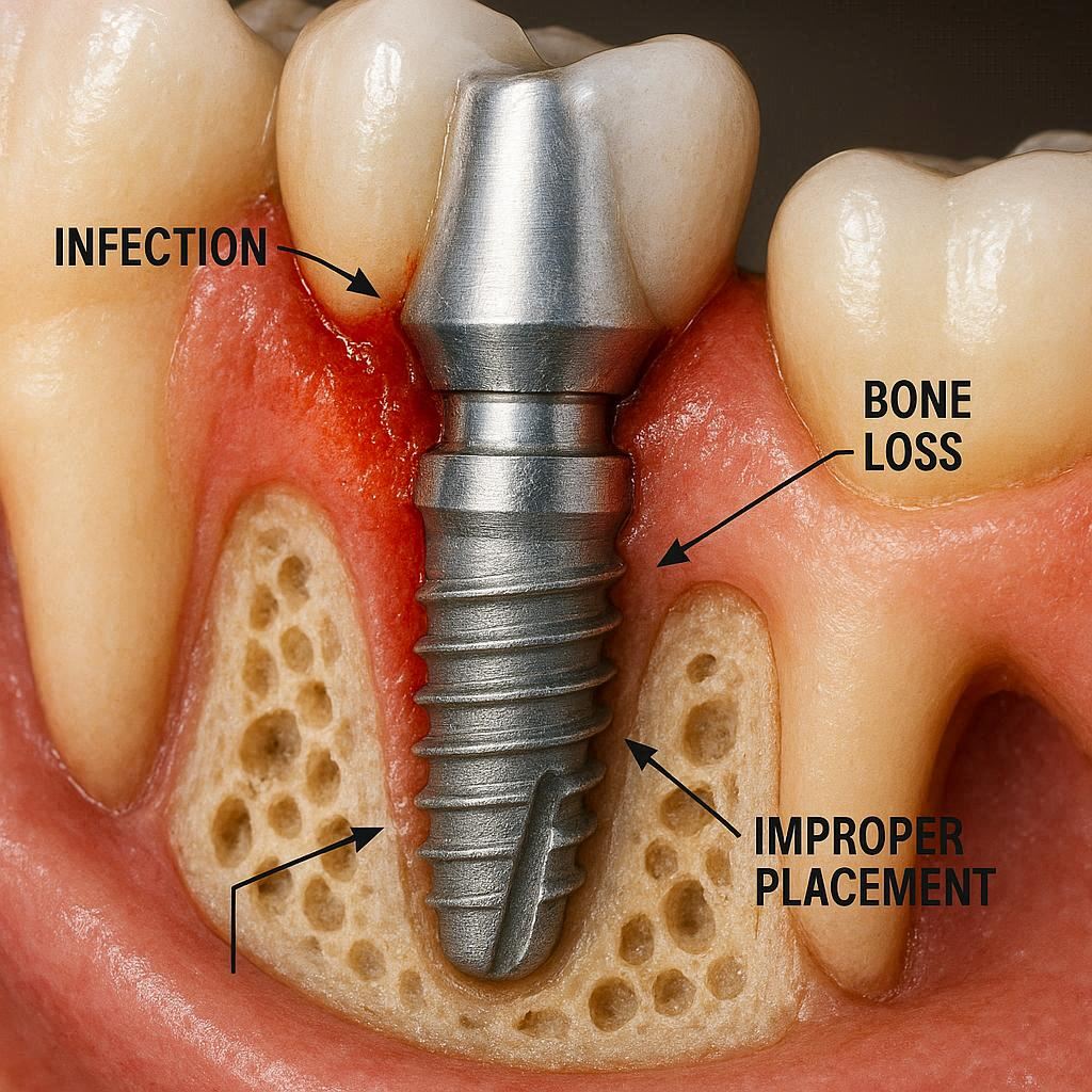 most common cause of dental implant failure