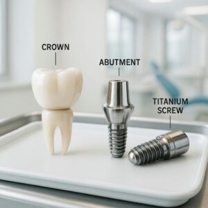what are dental implants made out of?