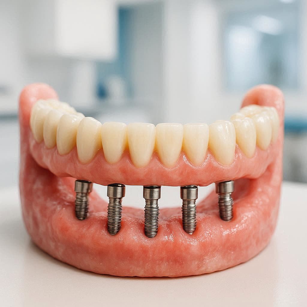 Dental Implants for Bottom Dentures