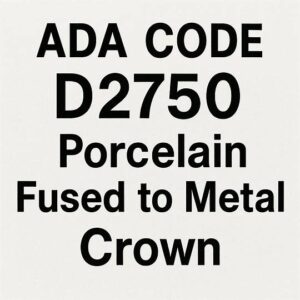 ADA Code for Porcelain Fused to Metal Crown