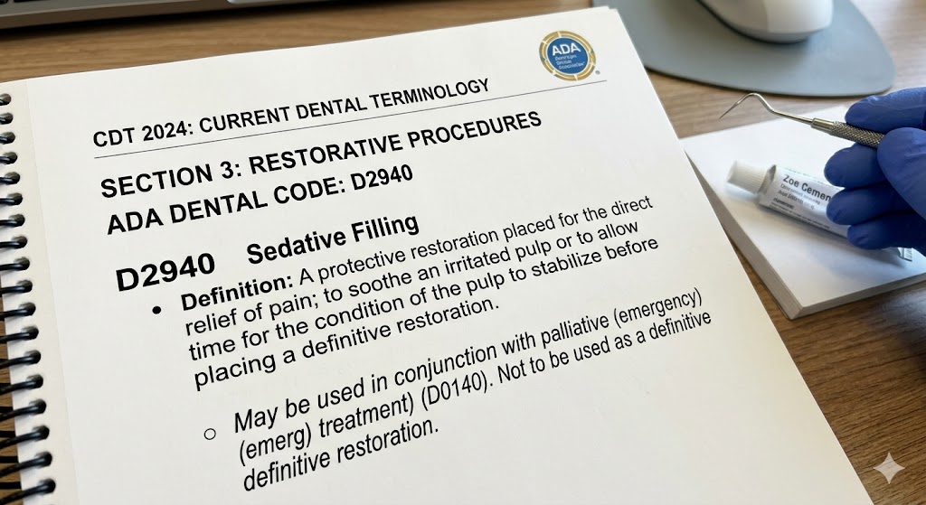 ADA Dental Code for Sedative Fillings