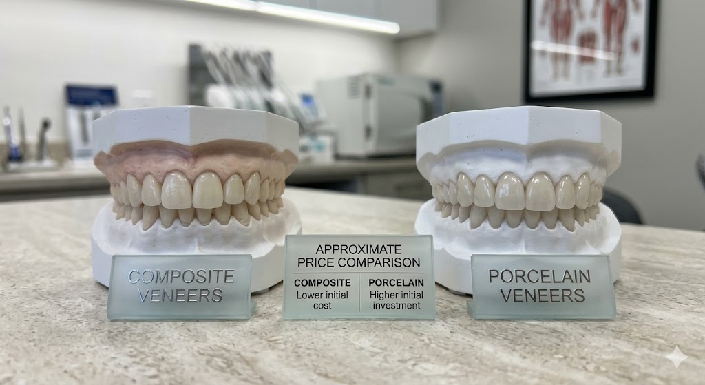 Composite vs Porcelain Veneers Price