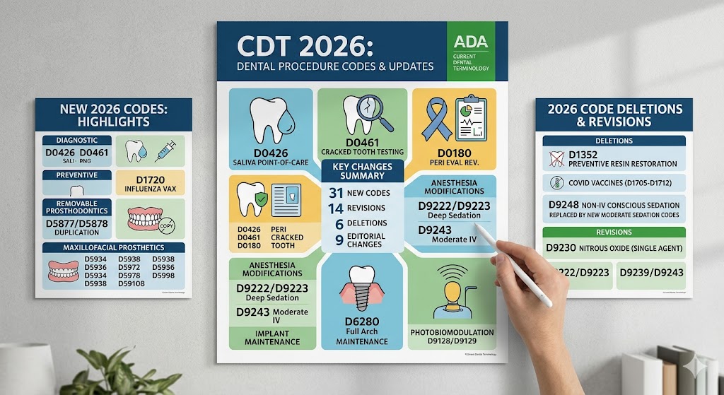 Dental Codes for Procedures 2026