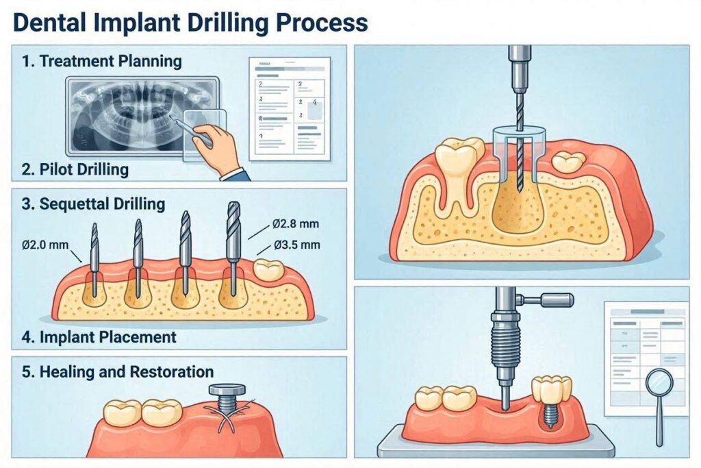All About Dental Implants Drilling Process Explained