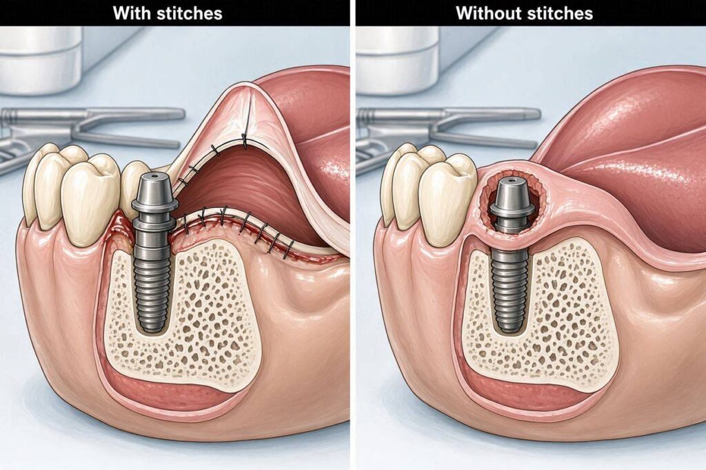 Do Dental Implants Require Stitches?