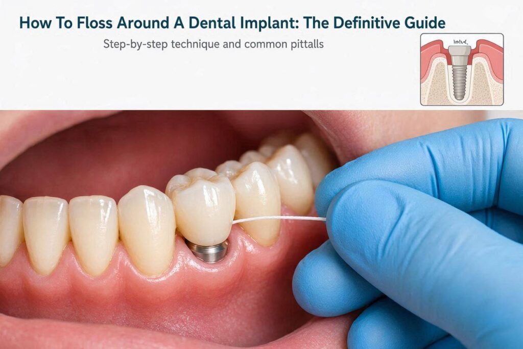 How To Floss Around A Dental Implant