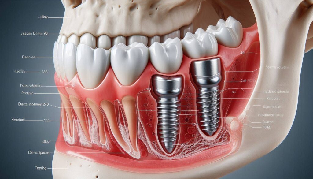 The Location of Implant Placement in Dentures