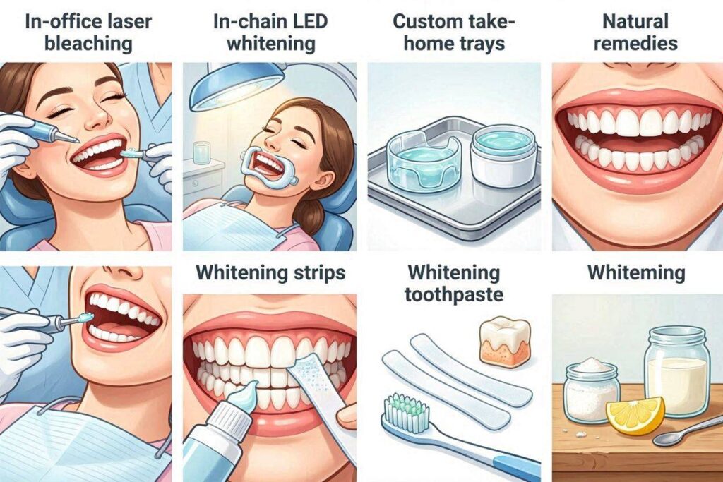 What Are the Different Types of Teeth Whitening?