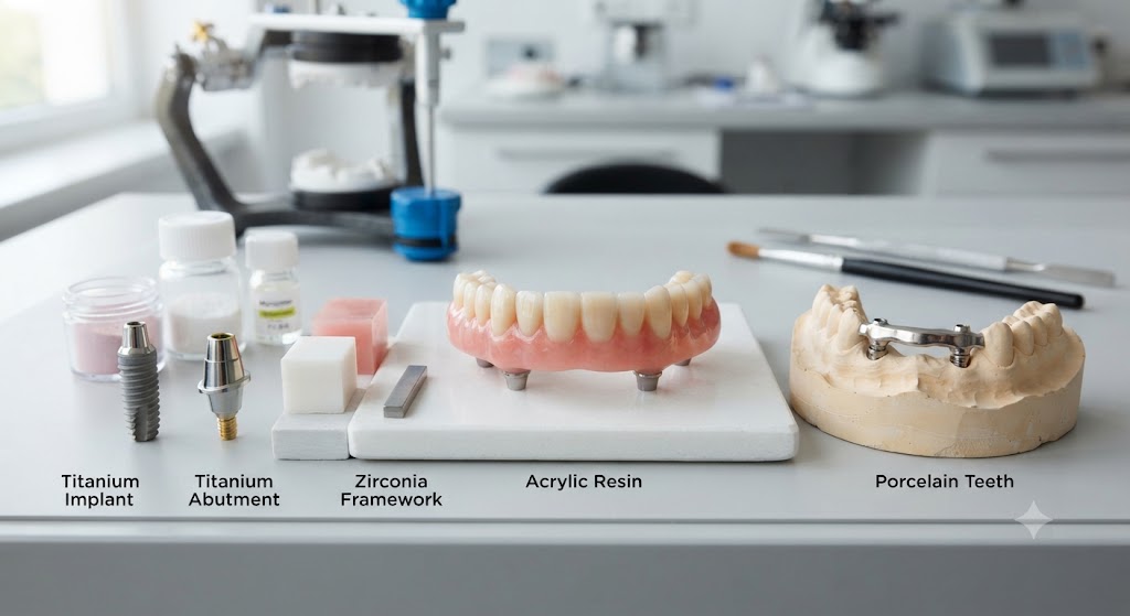 What Materials Go Into Making Implant Dentures?