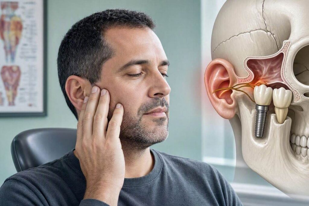 Can Ear Hurt From Upper Dental Implants?