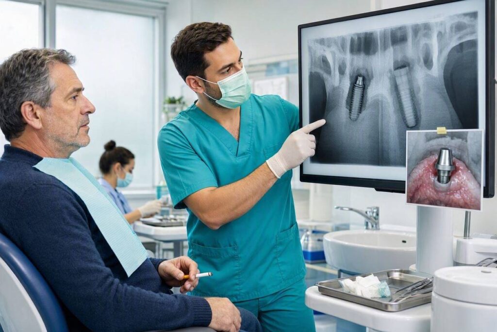 Can I Smoke And Get Dental Implants?