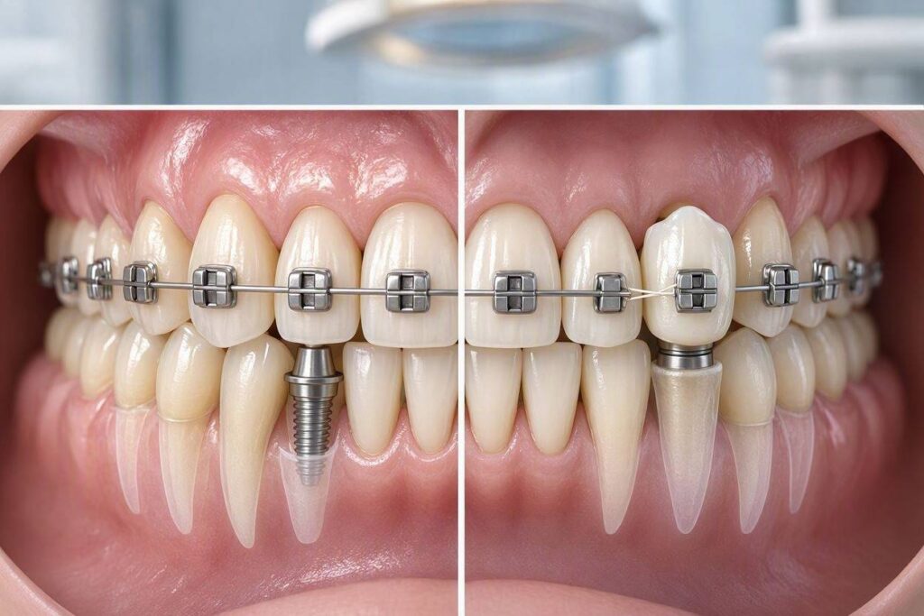 Can You Put Braces On Dental Implants?