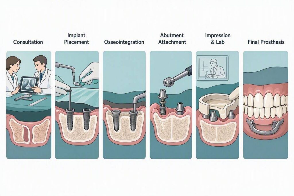 How Are Implant Supported Dentures Made?
