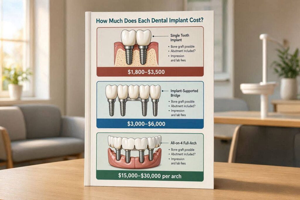 How Much Does Each Dental Implant Cost?