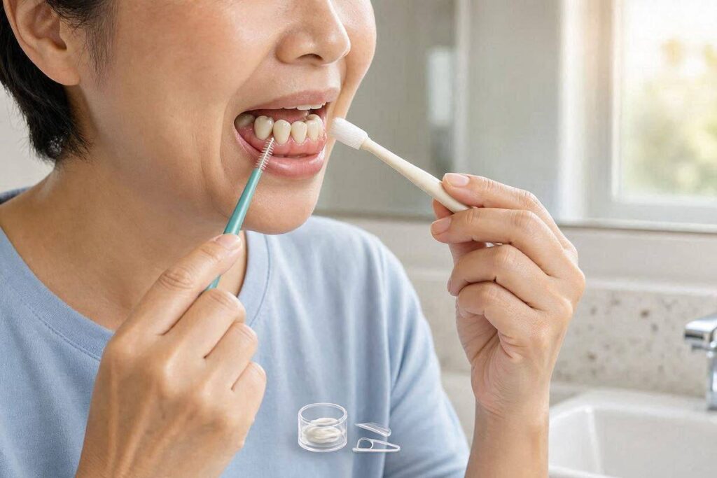 How To Clean Dental Implant Teeth?