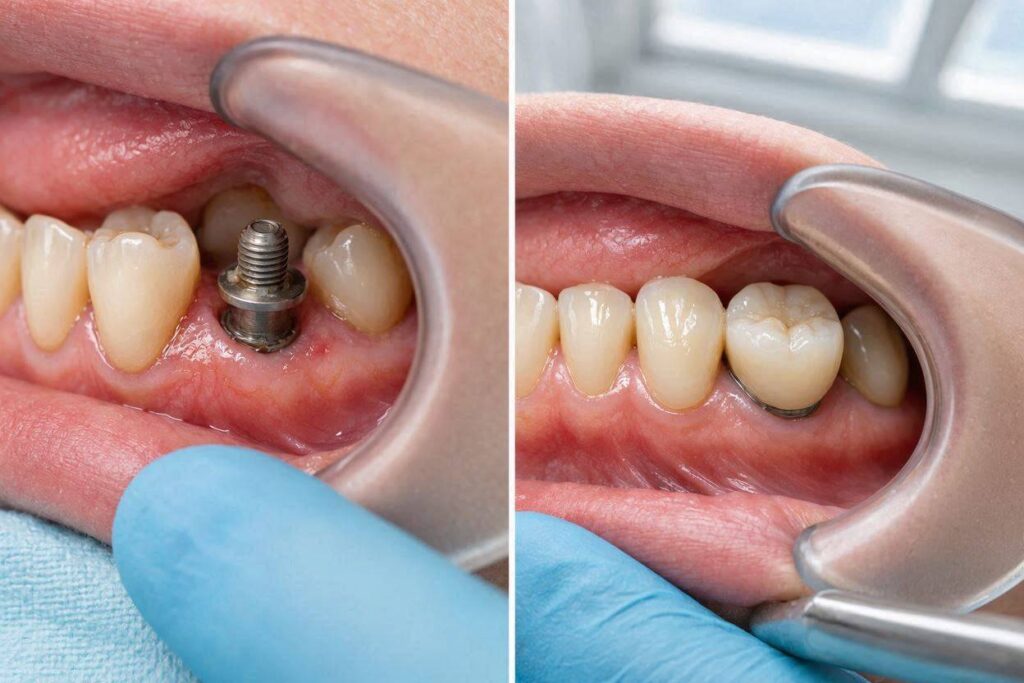 Should Dental Implant Screw Be Visible?
