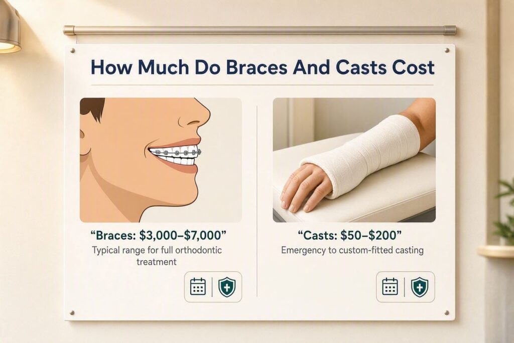 How Much Do Braces And Casts Cost?