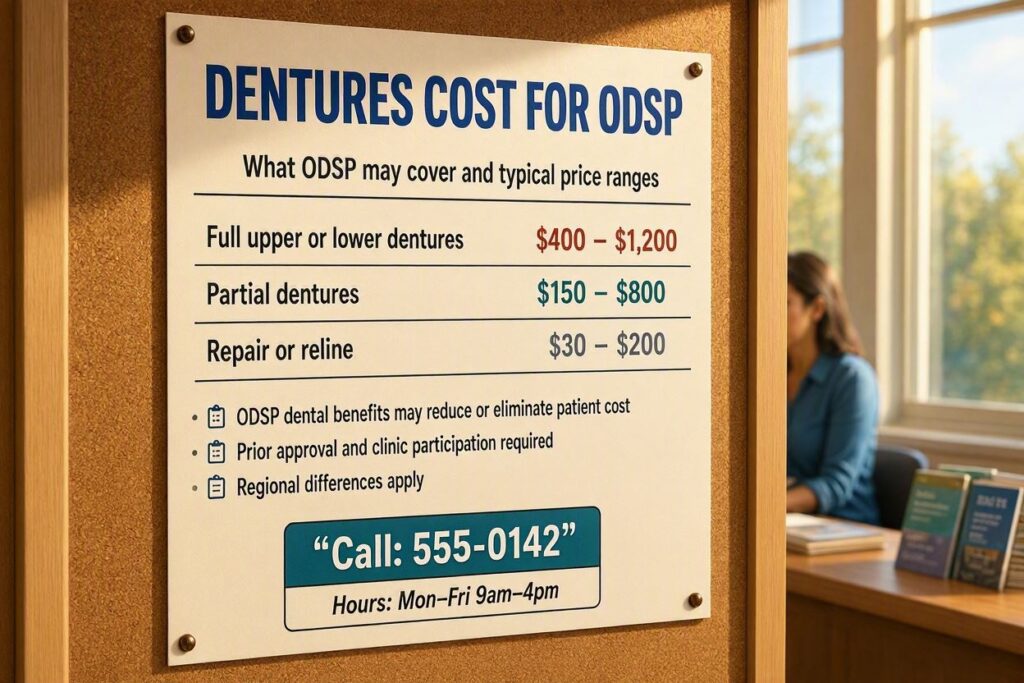 What Is The Cost Of Dentures For Odsp