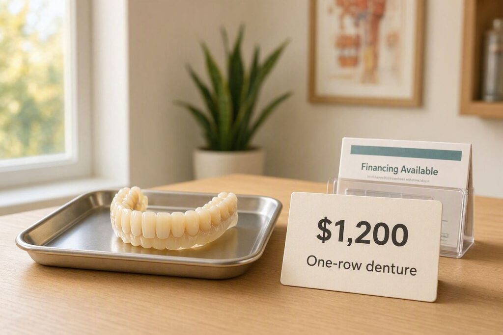 What Is The Cost Of One Row Of Dentures?