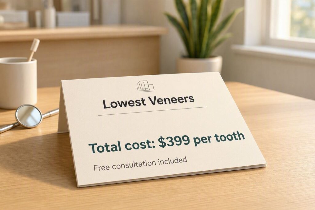 What Is The Total Cost Of The Lowest Veneers?