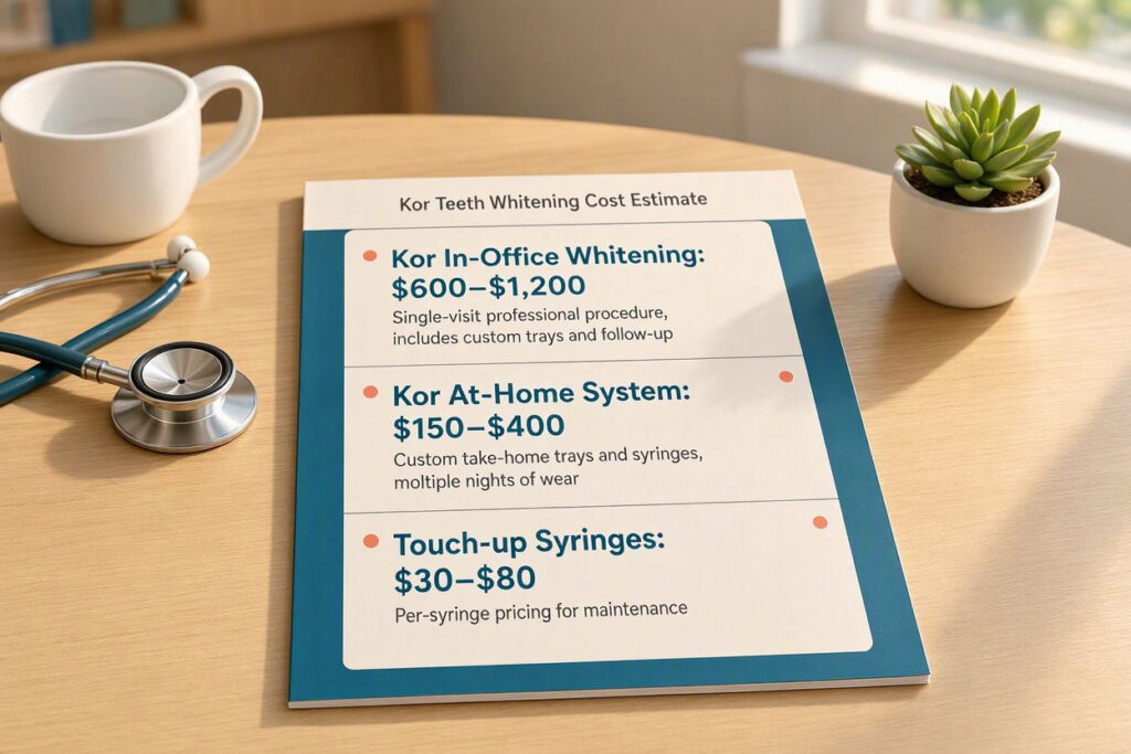 How Much Does Teeth Whitening With Kor Cost?