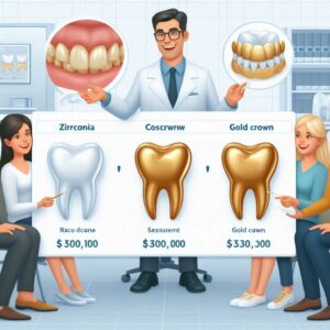 Zirconia vs. Gold Crown Cost