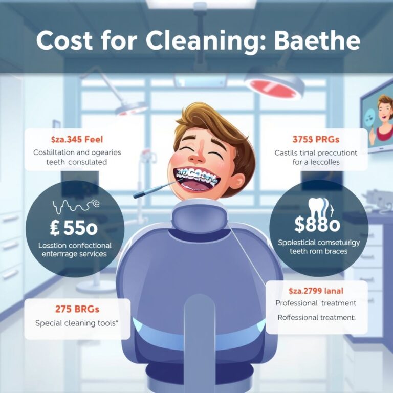 Cost for Cleaning Teeth from Braces
