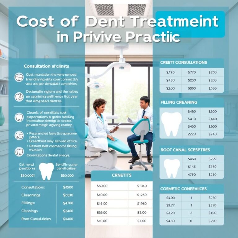 Cost of Dental Treatment in Private Practice