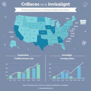 cost of braces vs invisalign by state