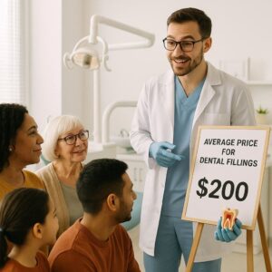 average price for dental filling