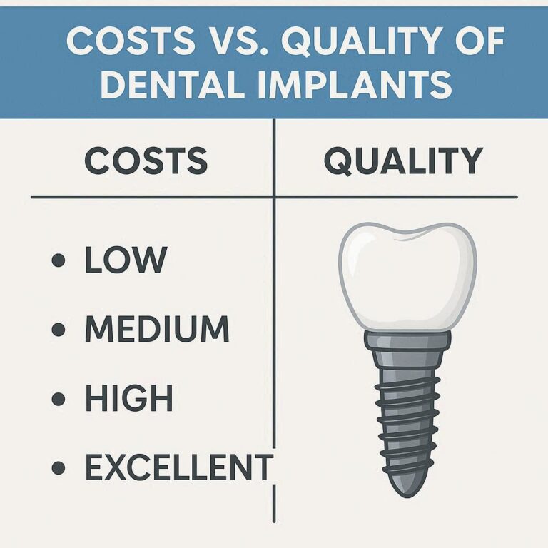 compare costs and quality of dental implants