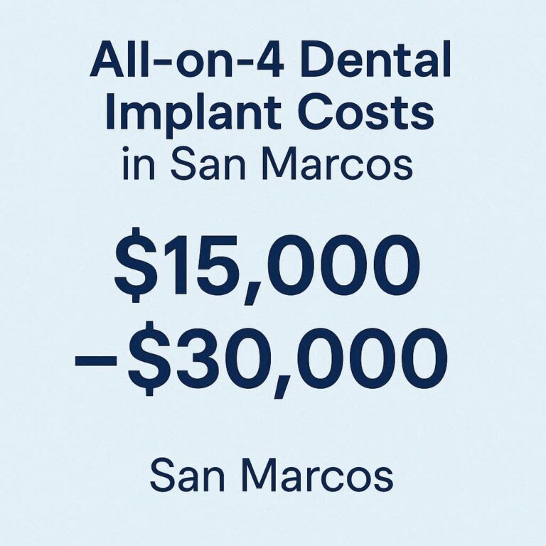 All-on-4 Dental Implant Costs in San Marcos