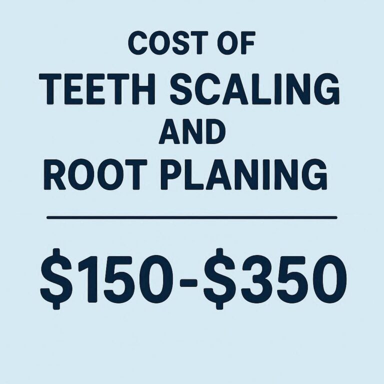 Cost of Teeth Scaling and Root Planing