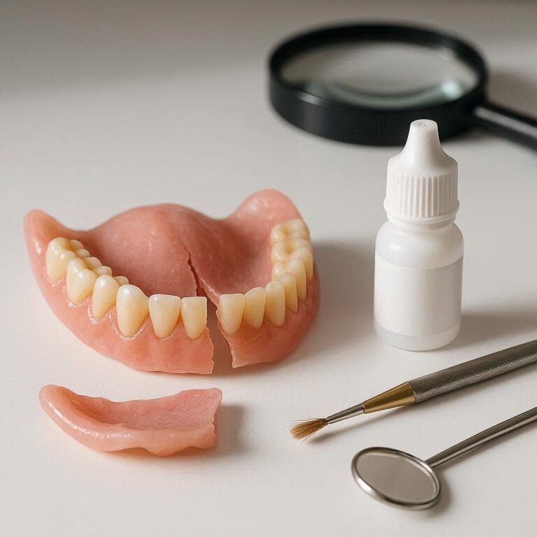 How to Fix Dentures That Are Broken in Half