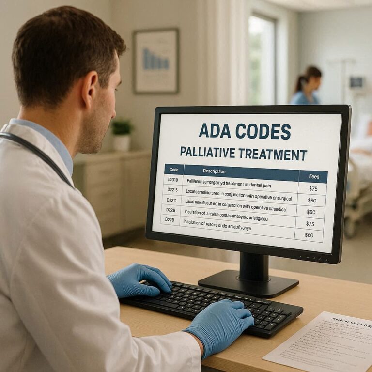 ADA Code for Palliative Treatment