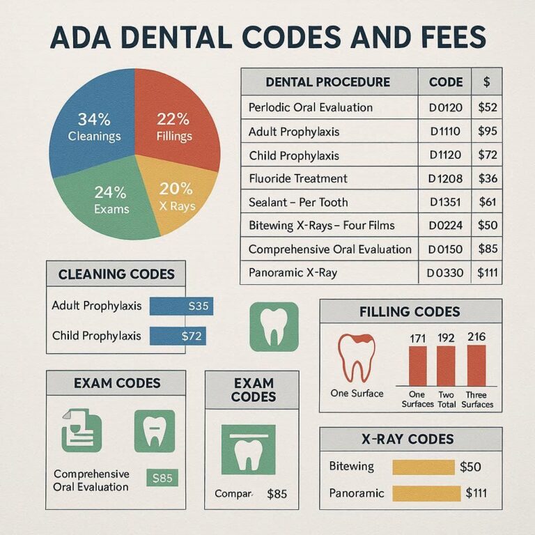 ADA Dental Codes and Fees